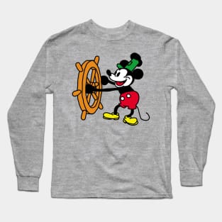 Steamboat Willie 1928 Color Long Sleeve T-Shirt